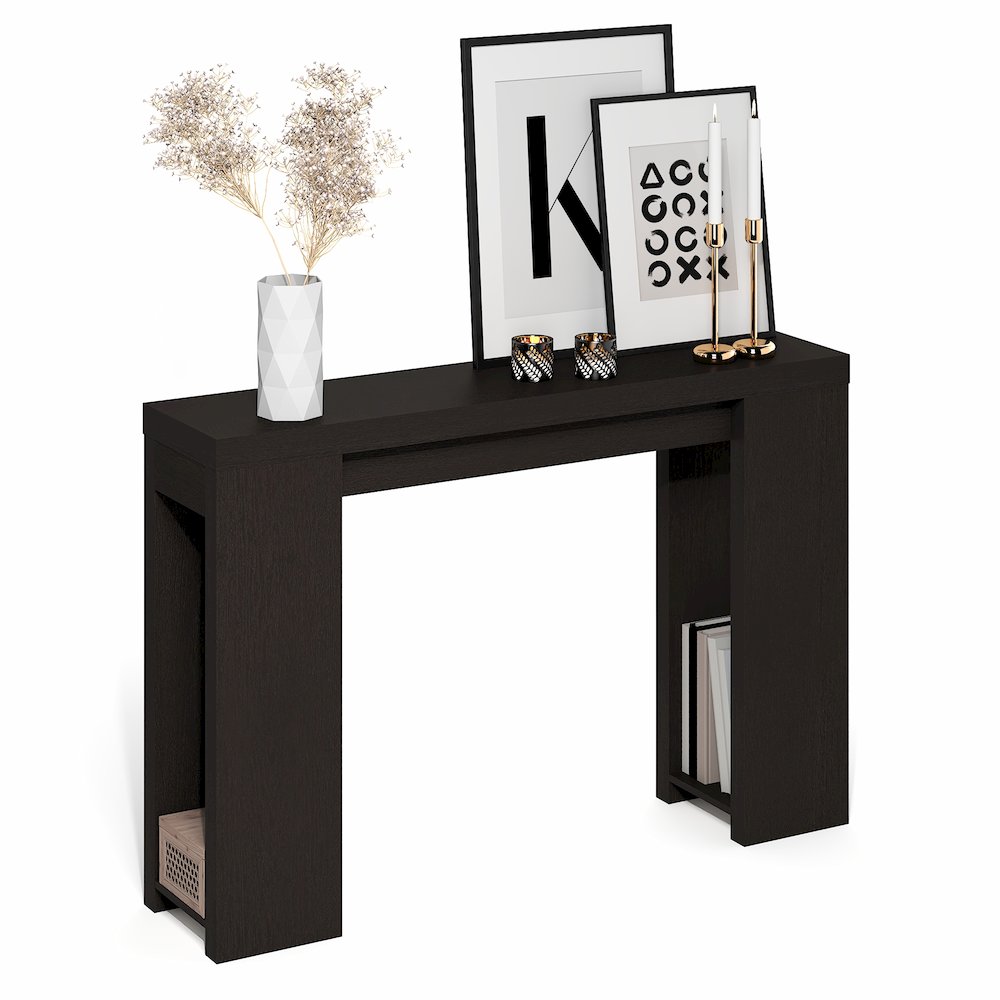 ARA Entryway Table 47-Inch, Narrow Console Table, Sofa Table with Bottom Shelf. Picture 5