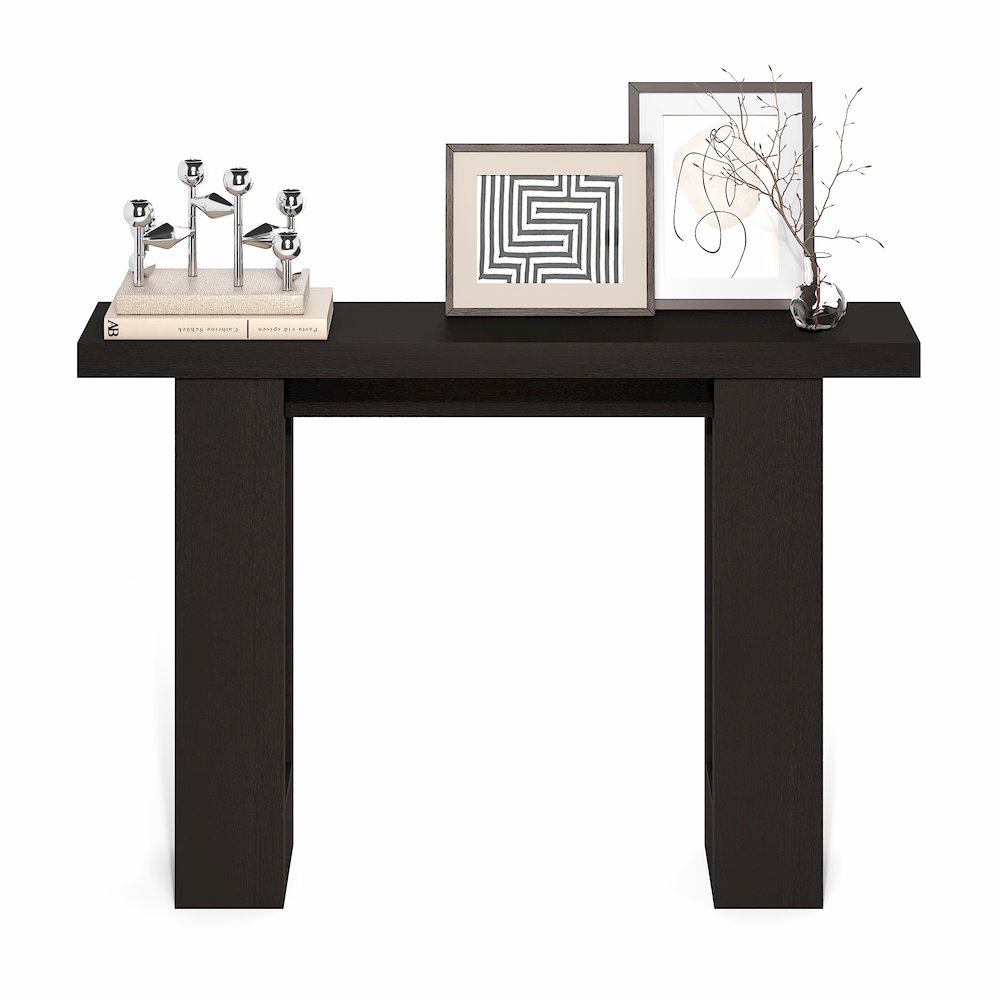 ARA Entryway Table 47-Inch, Narrow Console Table, Sofa Table with 2 Bottom Shelf. Picture 4