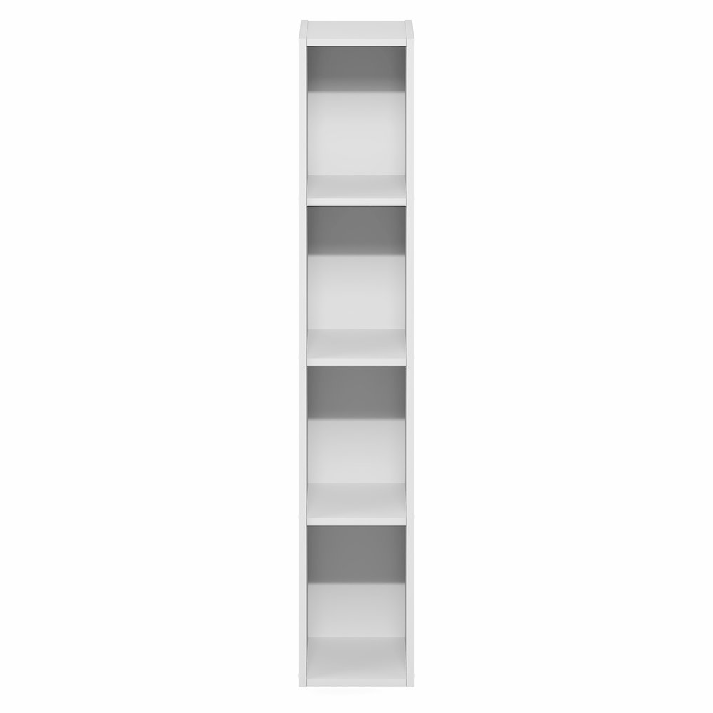 FULDA Book Shelf, 4-Tier Narrow Bookshelf, 9.3 x 7.9 x 41.6. Picture 3