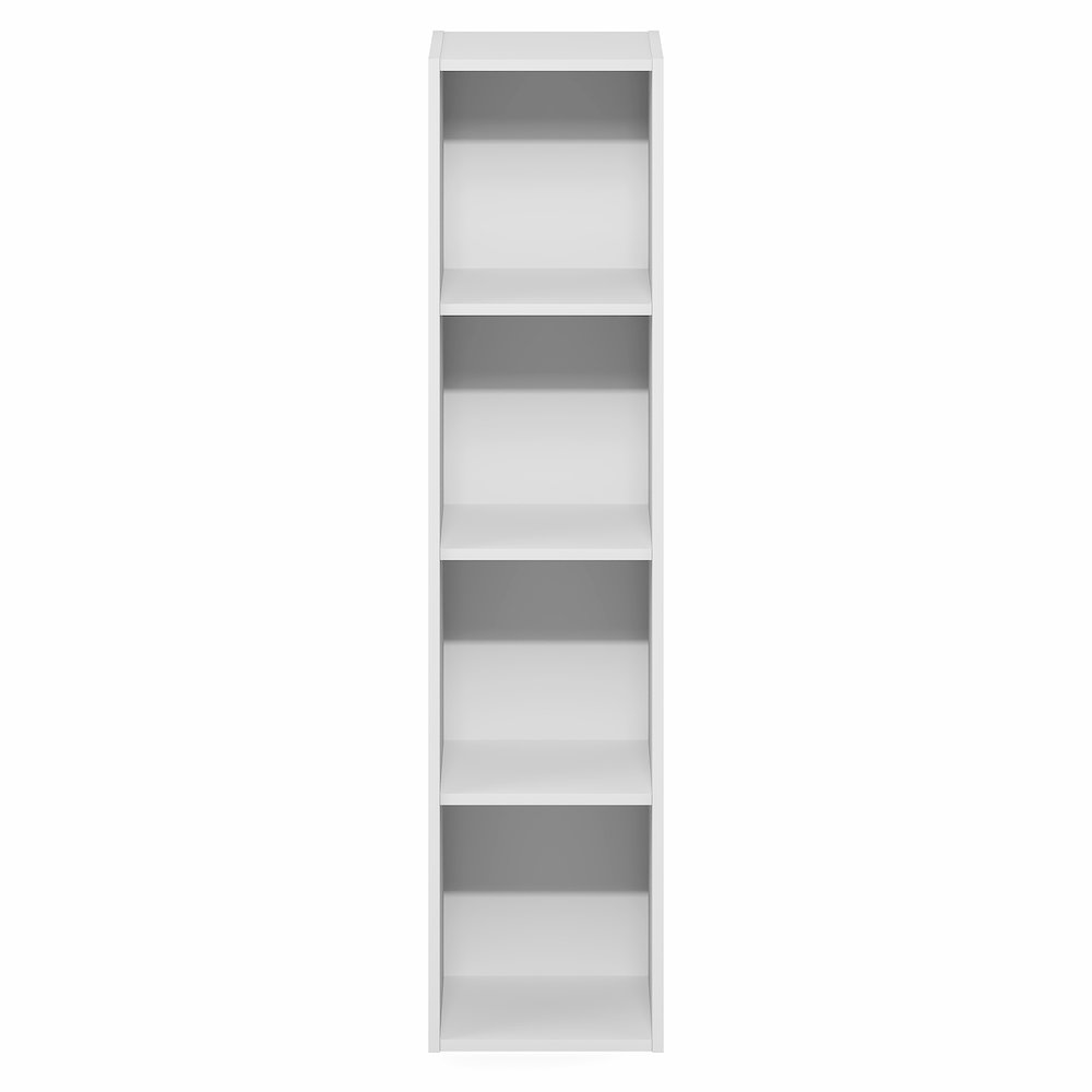 FULDA Book Shelf, 4-Tier Narrow Bookshelf, 9.3 x 9.8 x 41.6. Picture 3