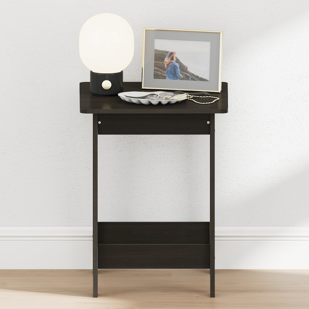 BEGINNING Night Stand, Square Nightstand, Espresso. Picture 4