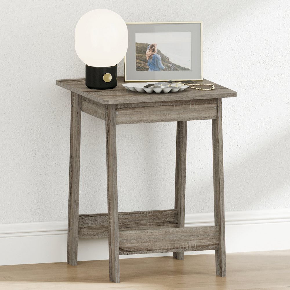 BEGINNING Night Stand, Square Nightstand, French Oak. Picture 1