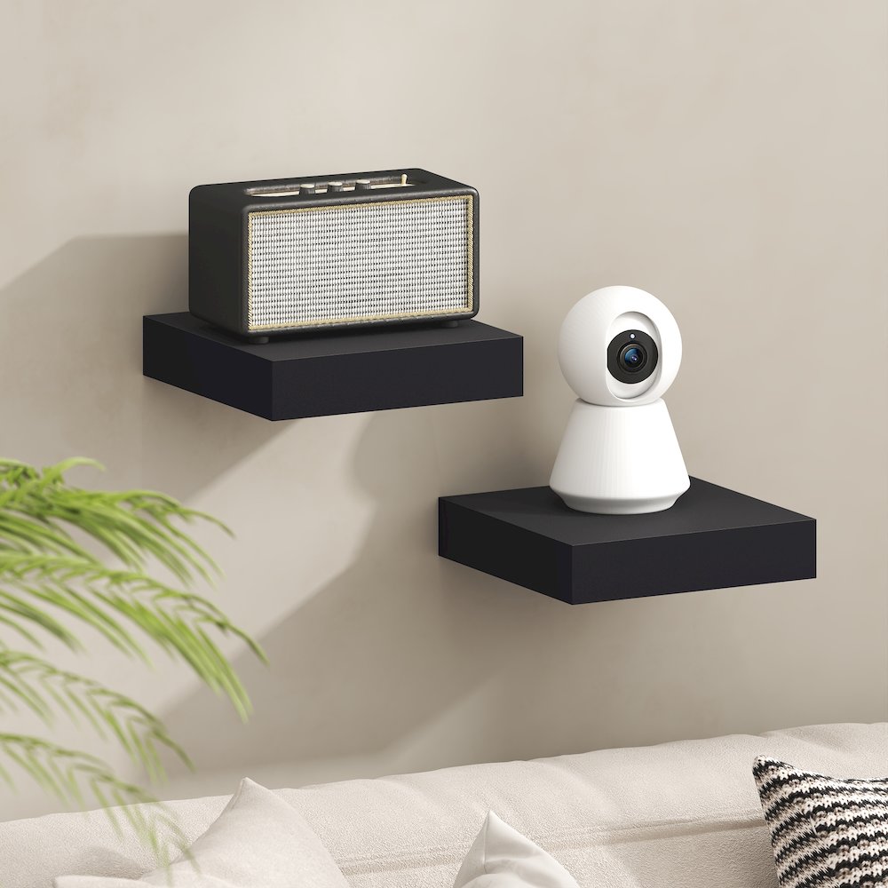 TANNA Floating Shelves for Wall, 9 x 9 Wall Shelf, 2-in Thick Shelf. Picture 2