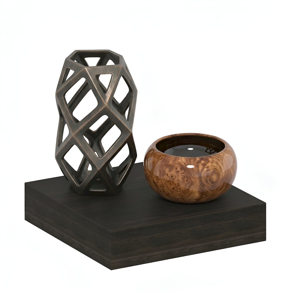 TANNA Floating Shelves for Wall, 9 x 9 Wall Shelf, 2-in Thick Shelf. Picture 4