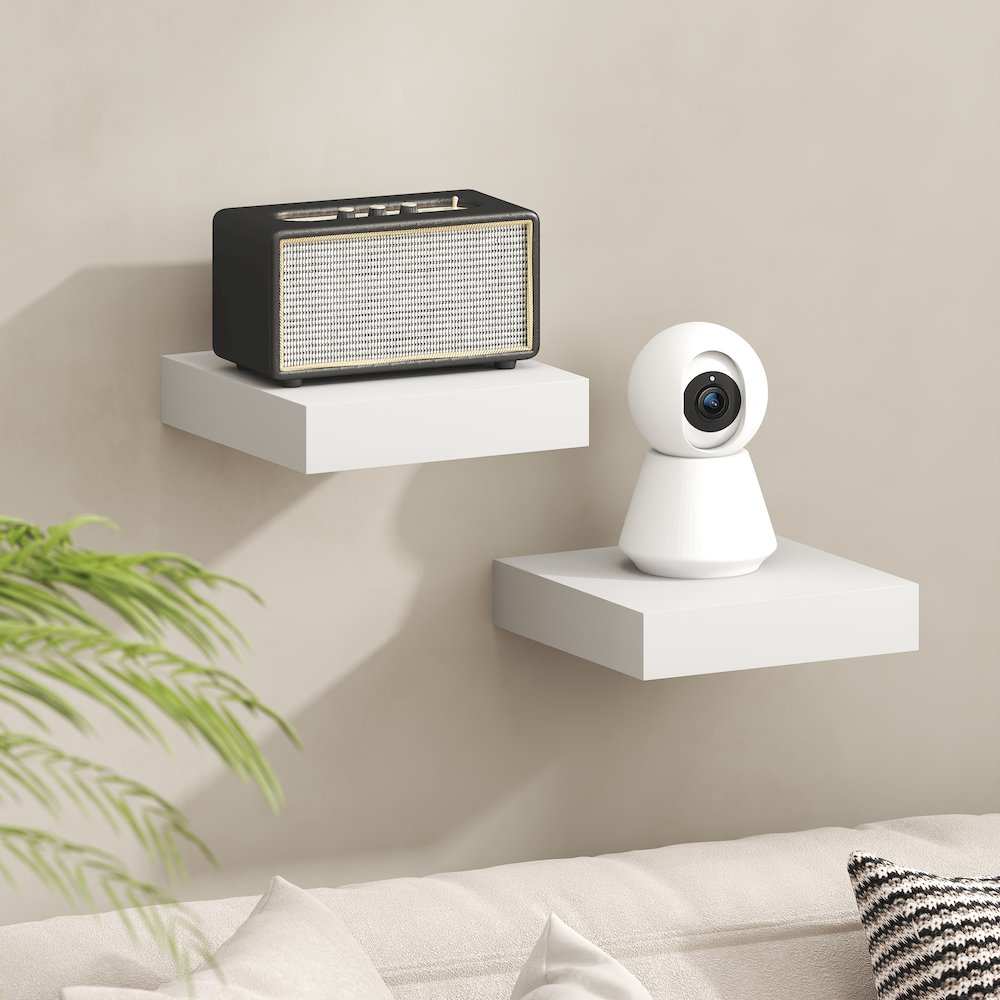 TANNA Floating Shelves for Wall, 9 x 9 Wall Shelf, 2-in Thick Shelf. Picture 2