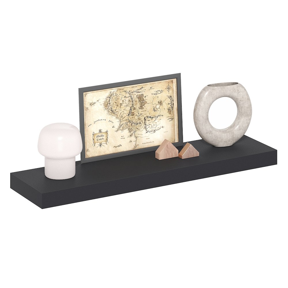 TANNA Floating Shelves for Wall, 9 x 35 Wall Shelf, 2-in Thick Shelf. Picture 4