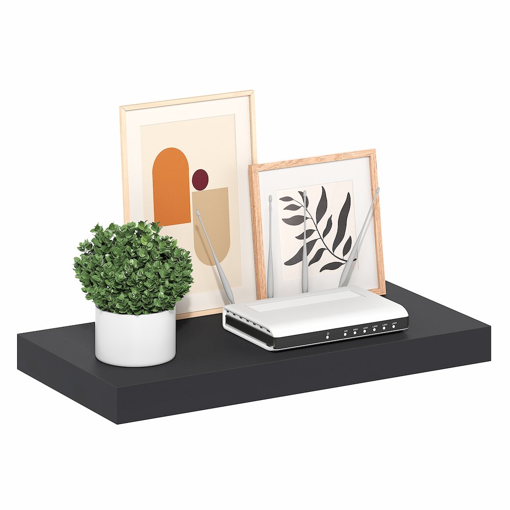 TANNA Floating Shelves for Wall, 12 x 24 Wall Shelf, 2-in Thick Shelf. Picture 3