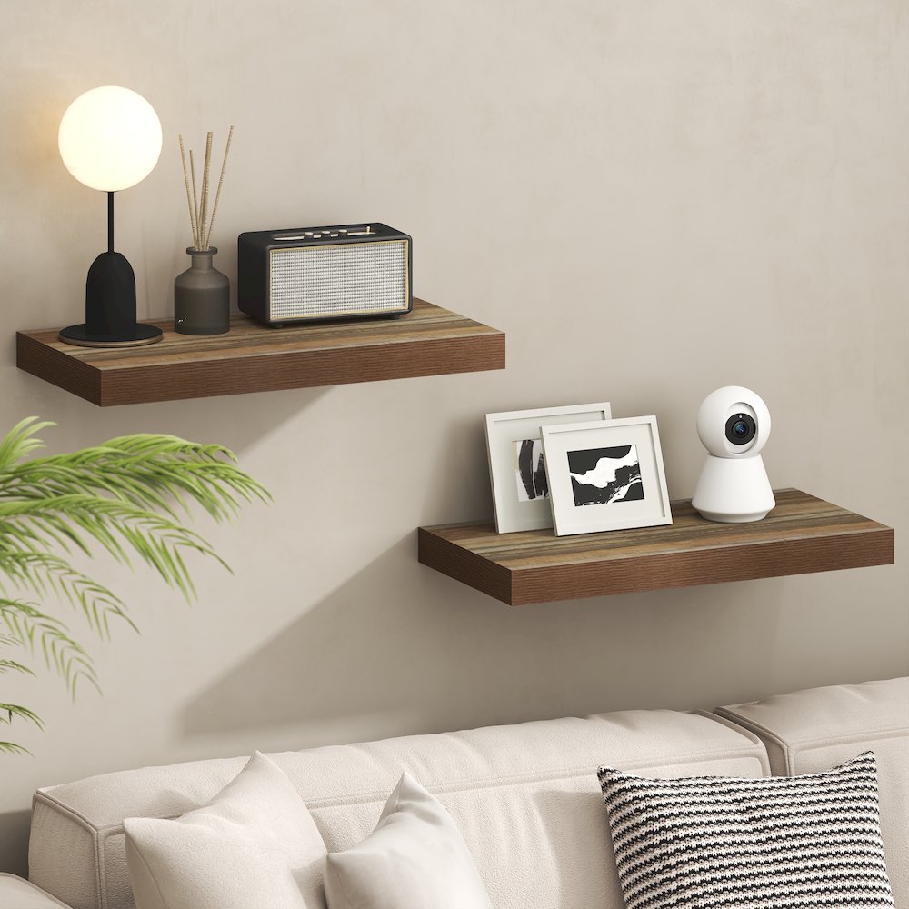 TANNA Floating Shelves for Wall, 12 x 24 Wall Shelf, 2-in Thick Shelf. Picture 2