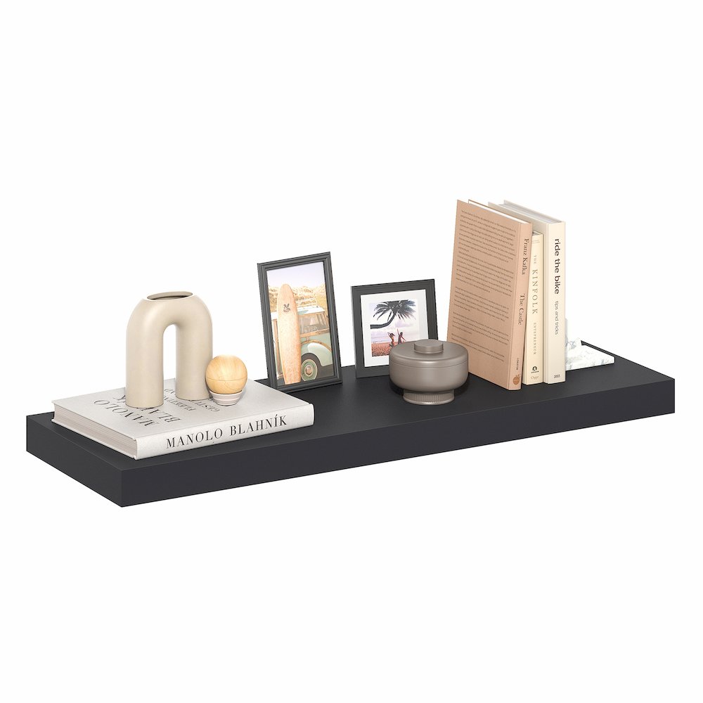 TANNA Floating Shelves for Wall, 12 x 35 Wall Shelf, 2-in Thick Shelf. Picture 3