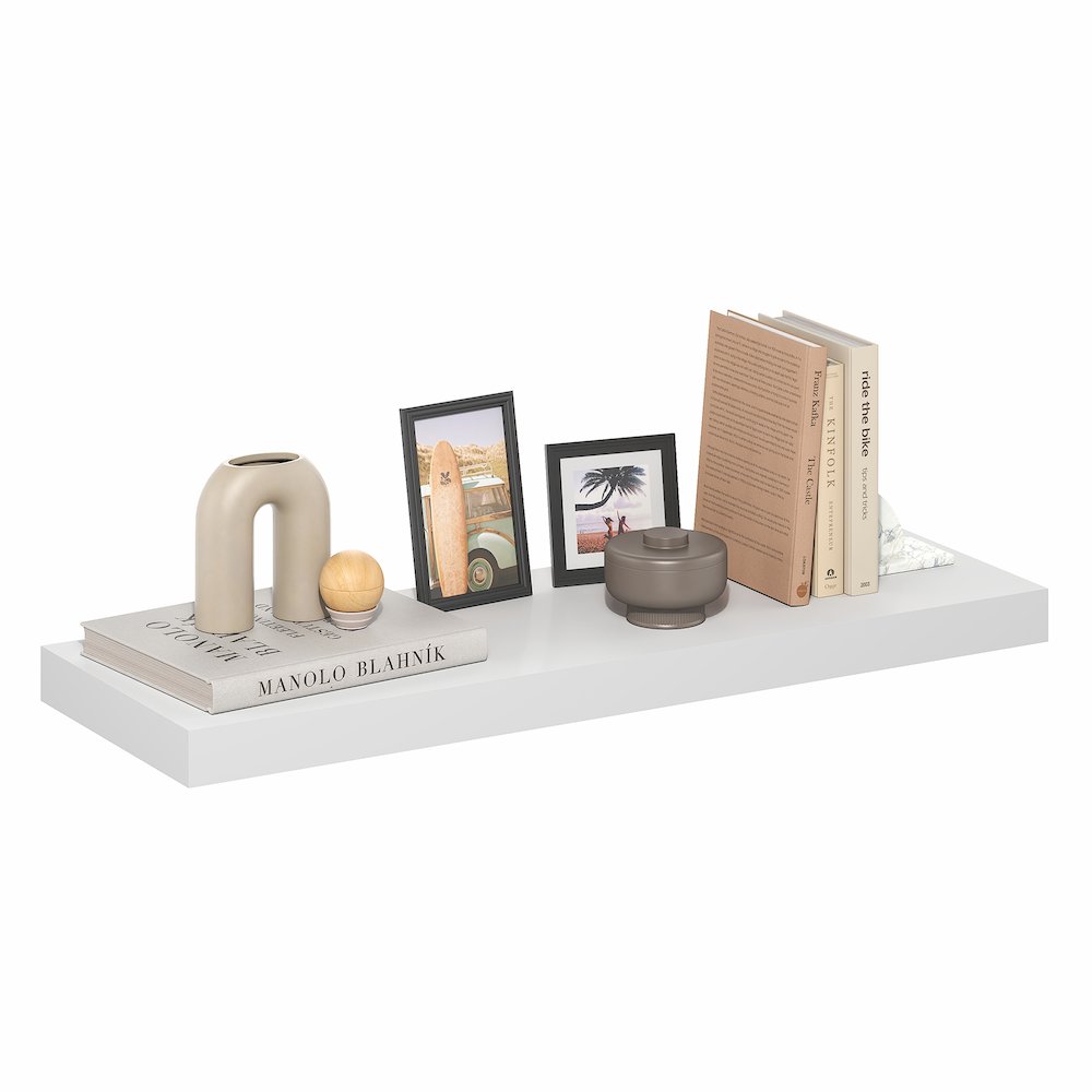 TANNA Floating Shelves for Wall, 12 x 35 Wall Shelf, 2-in Thick Shelf. Picture 3