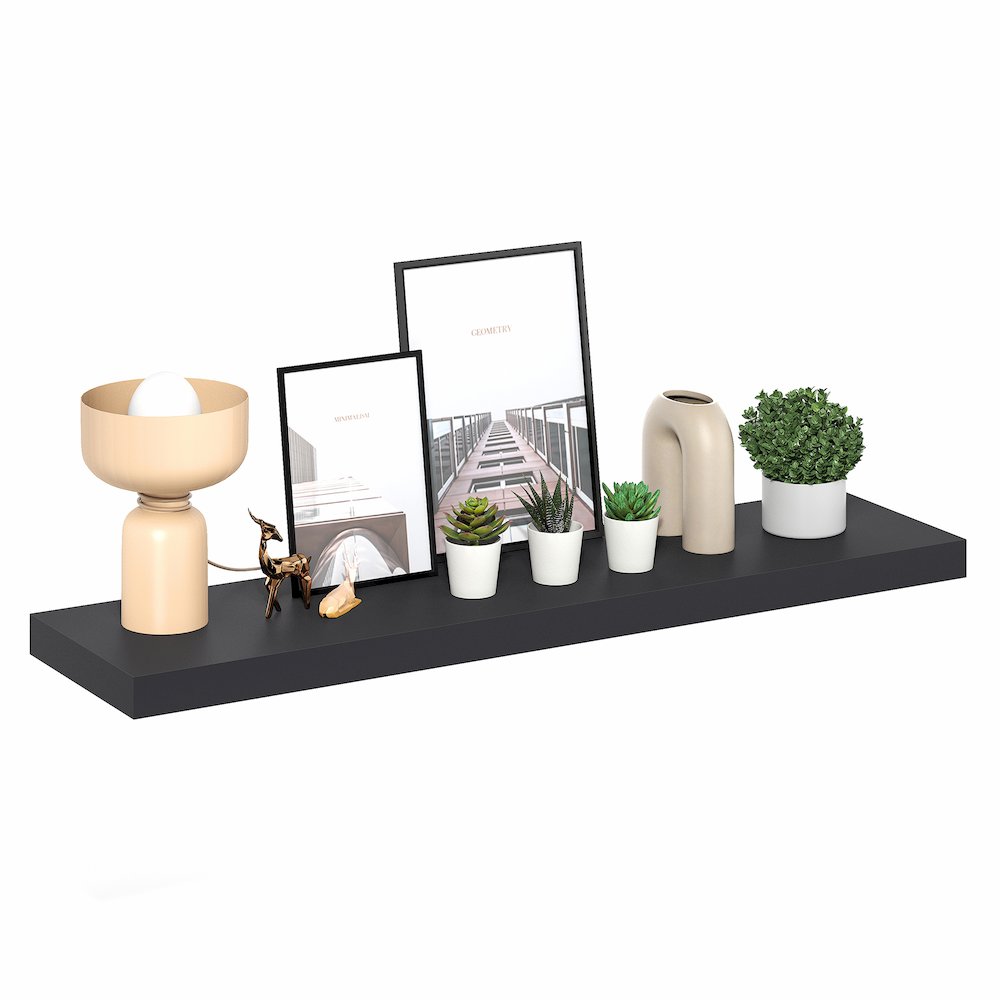 TANNA Floating Shelves for Wall, 12 x 47 Wall Shelf, 2-in Thick Shelf. Picture 3