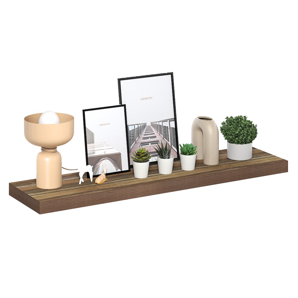 TANNA Floating Shelves for Wall, 12 x 47 Wall Shelf, 2 Thick Shelf. Picture 3