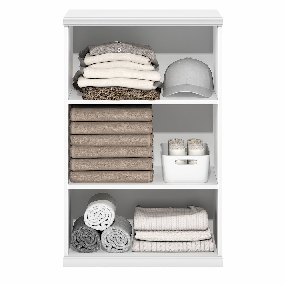 FANO Closet Organizers and Storage, 3-Tier, White. Picture 5