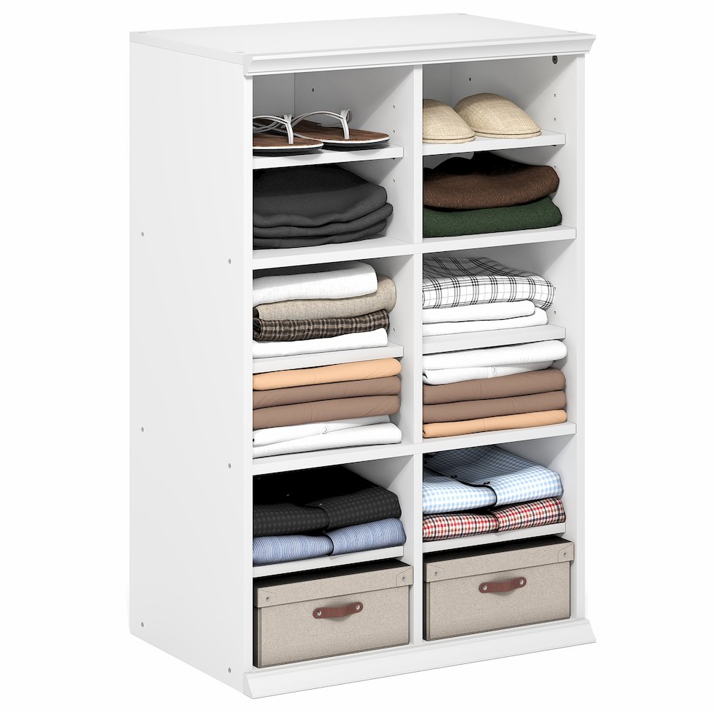 FANO Closet Organizers and Storage, 12-Cube, White. Picture 4