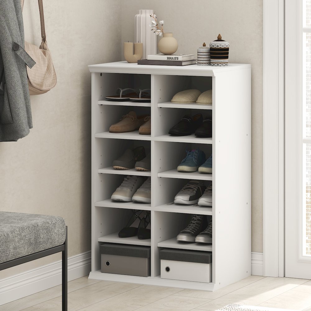 FANO Closet Organizers and Storage, 12-Cube, White. Picture 5