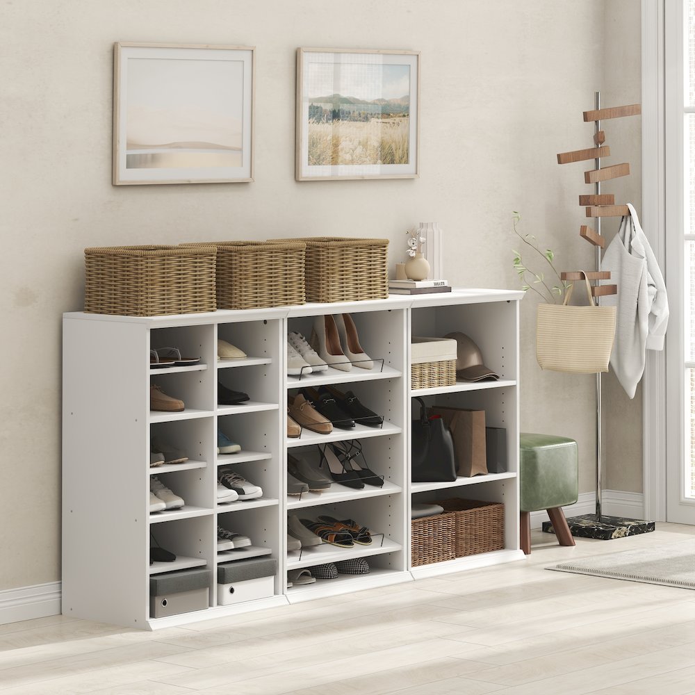 FANO Closet Organizers and Storage, 12-Cube, White. Picture 6
