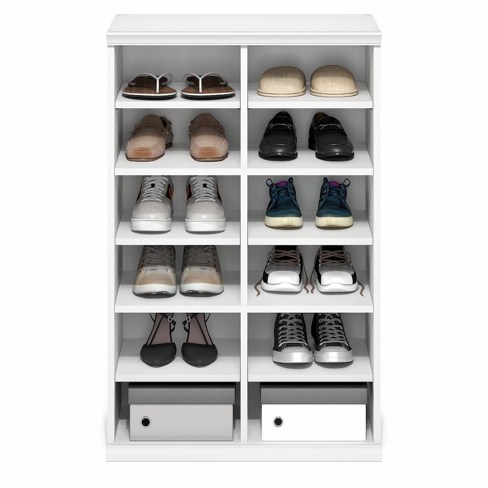 FANO Closet Organizers and Storage, 12-Cube, White. Picture 1