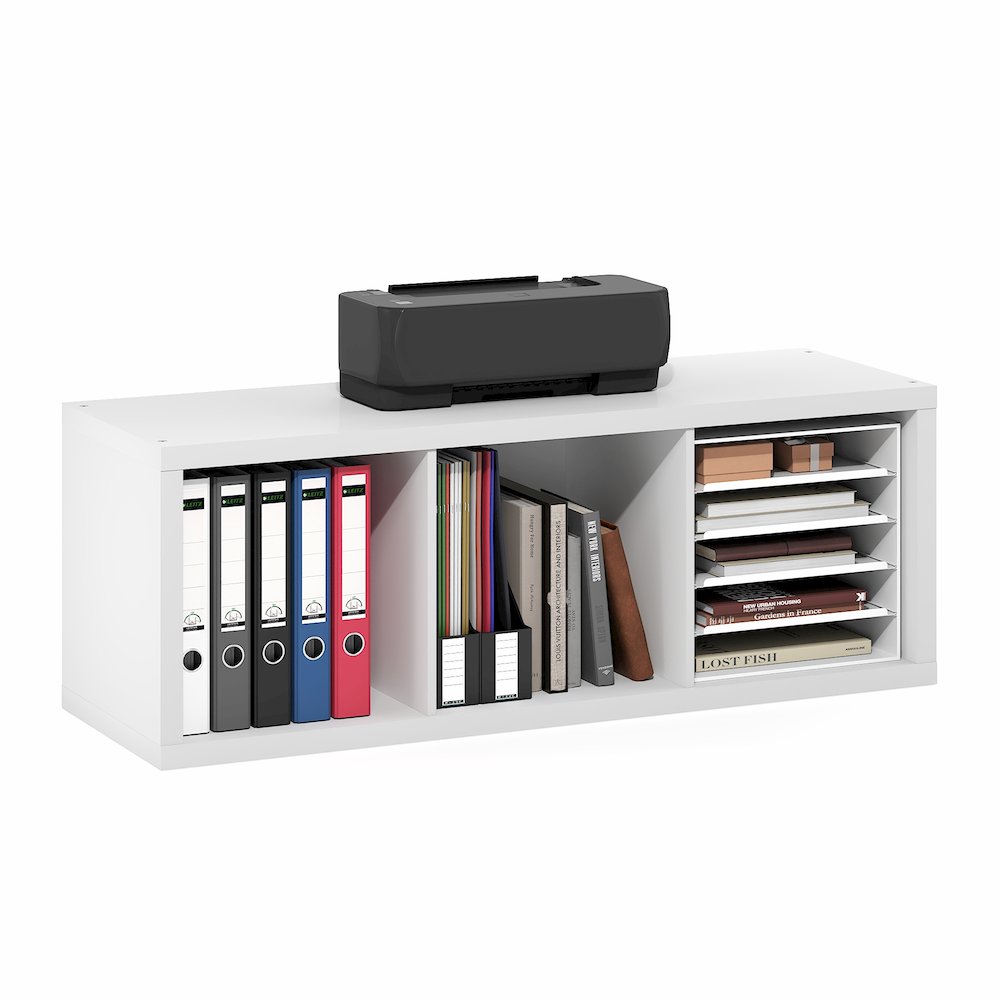 CUBICLE Book Shelf, 3-Cube, Extra Thick Frame, White. Picture 1