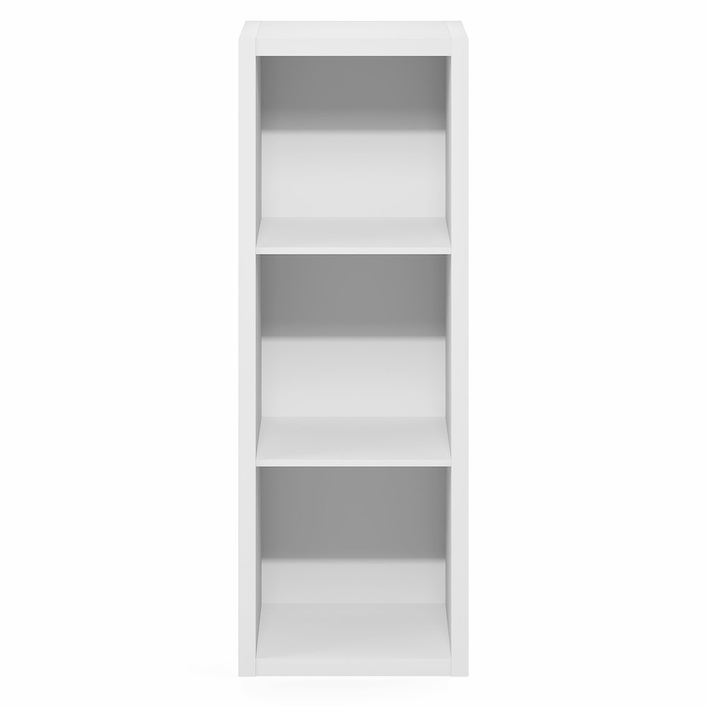 CUBICLE Book Shelf, 3-Cube, Extra Thick Frame, White. Picture 4