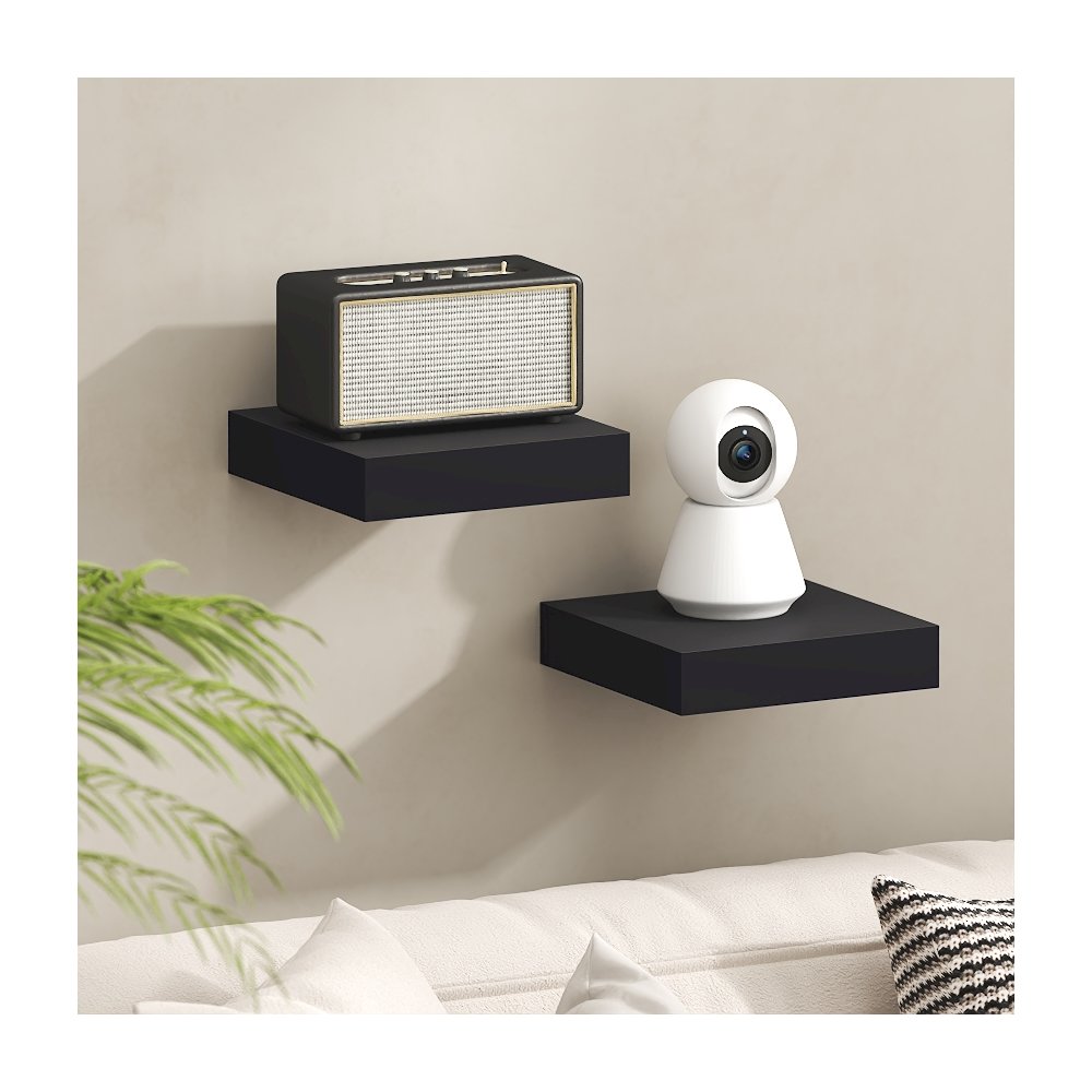 TANNA Floating Shelves for Wall Set of 2, 9 x 9 Wall Shelf. Picture 2