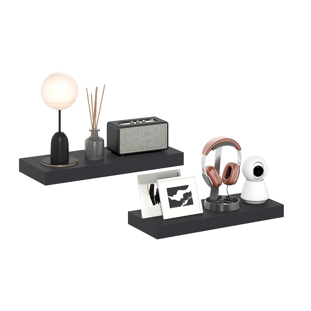 TANNA Floating Shelves for Wall Set of 2, 9 x 24 Wall Shelf. Picture 3