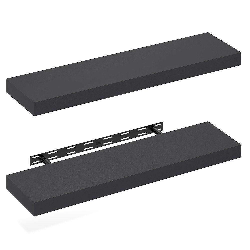 TANNA Floating Shelves for Wall Set of 2, 9 x 35 Wall Shelf. Picture 1