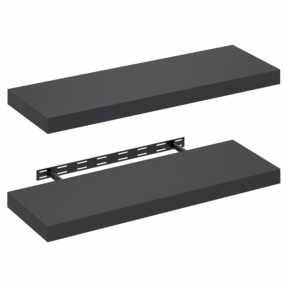 TANNA Floating Shelves for Wall Set of 2, 12 x 35 Wall Shelf. Picture 1
