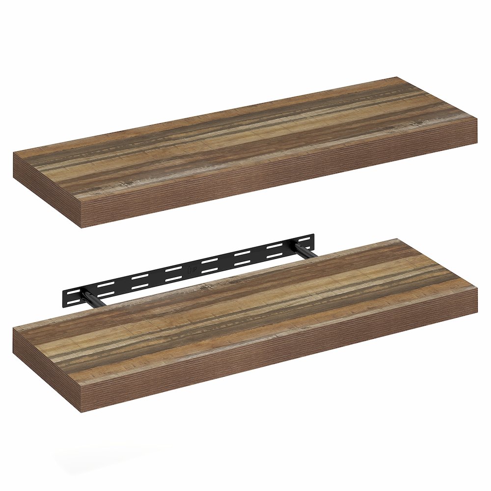 TANNA Floating Shelves for Wall Set of 2, 12 x 35 Wall Shelf. Picture 1