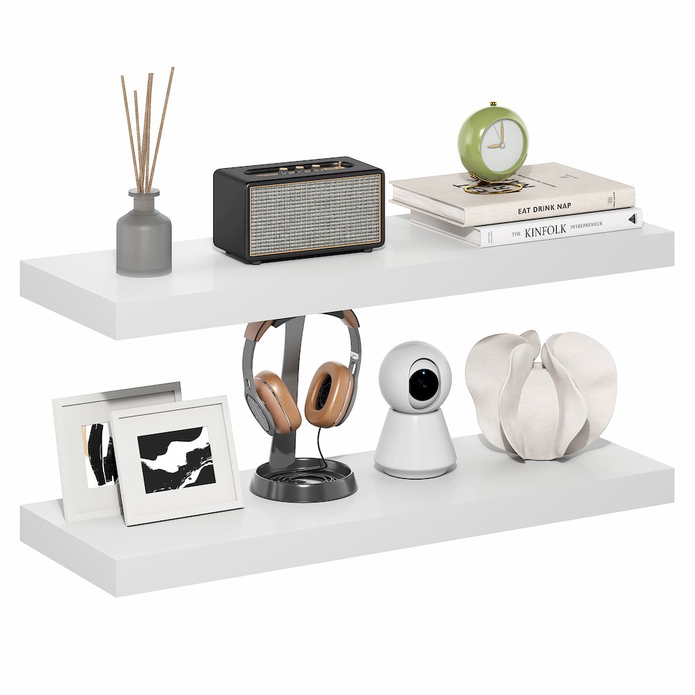 TANNA Floating Shelves for Wall Set of 2, 12 x 35 Wall Shelf. Picture 3