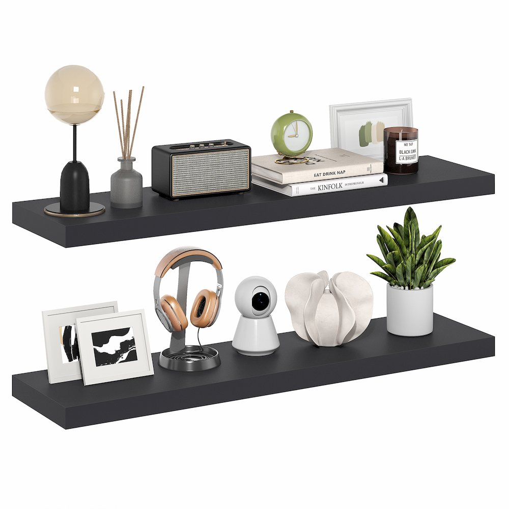 TANNA Floating Shelves for Wall Set of 2, 12 x 47 Wall Shelf. Picture 3