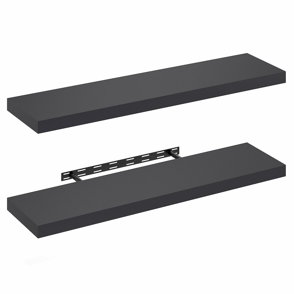 TANNA Floating Shelves for Wall Set of 2, 12 x 47 Wall Shelf. Picture 1