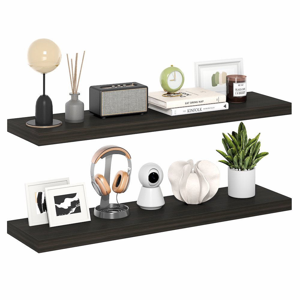 TANNA Floating Shelves for Wall Set of 2, 12 x 47 Wall Shelf. Picture 3