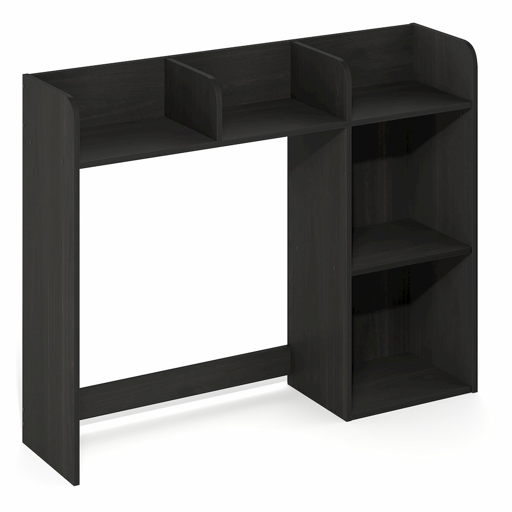BASIC Desk Shelf, 5-Shelf Desktop Hutch, Espresso. Picture 1