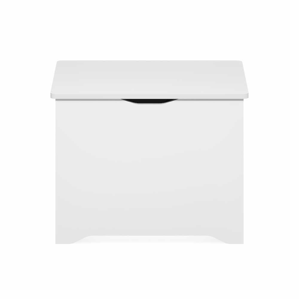 BASIC Storage Chest, Storage Bench with Safety Hinged Soft Closed Lid, White. Picture 4