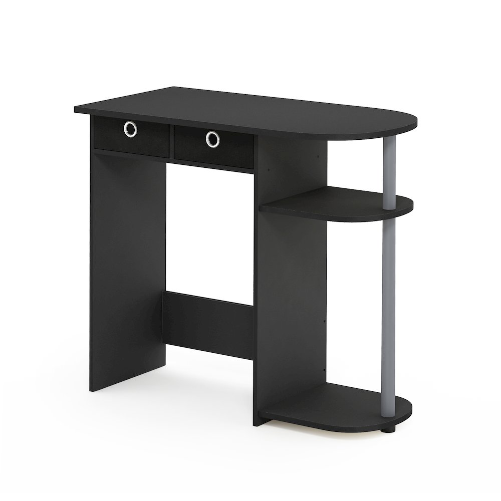 JAYA 32-Inch Black Entryway Table with 2 Fabric Drawers, Black. Picture 6