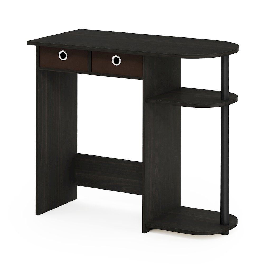 JAYA 32-Inch Black Entryway Table with 2 Fabric Drawers, Espresso. Picture 3