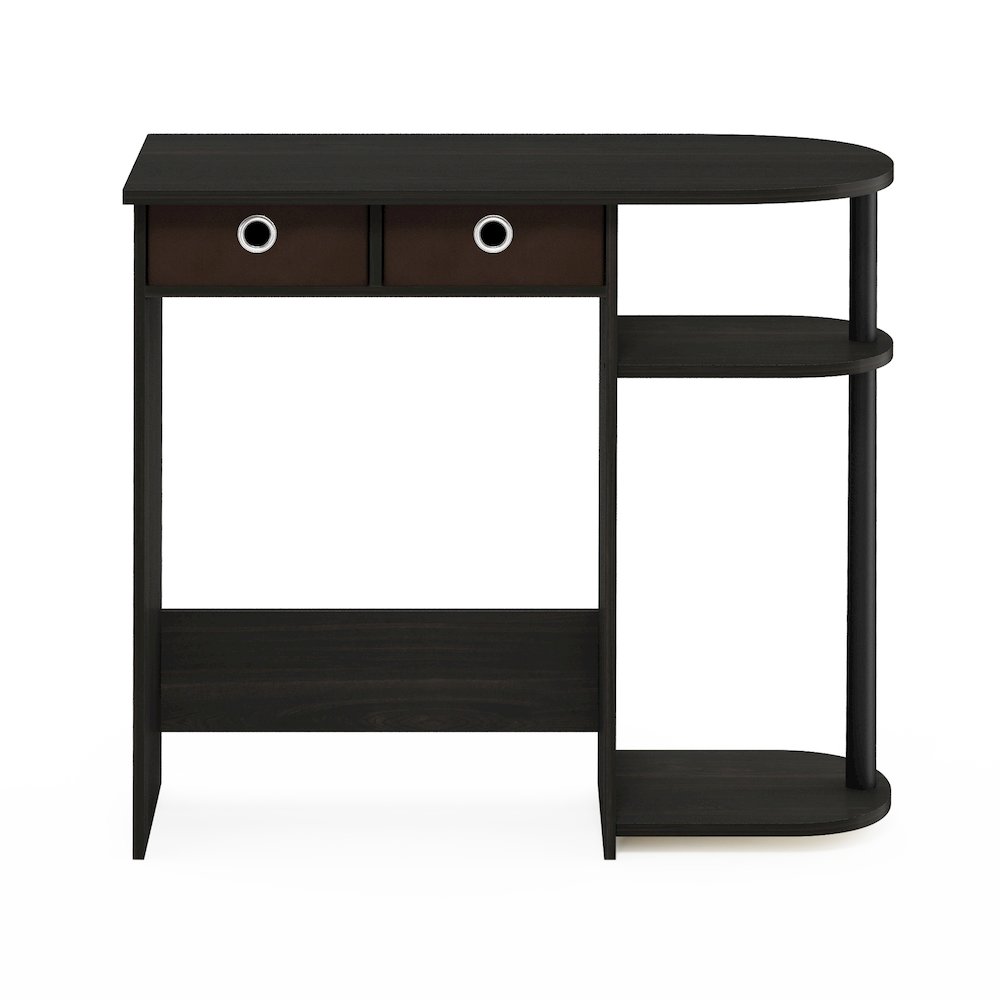 JAYA 32-Inch Black Entryway Table with 2 Fabric Drawers, Espresso. Picture 4