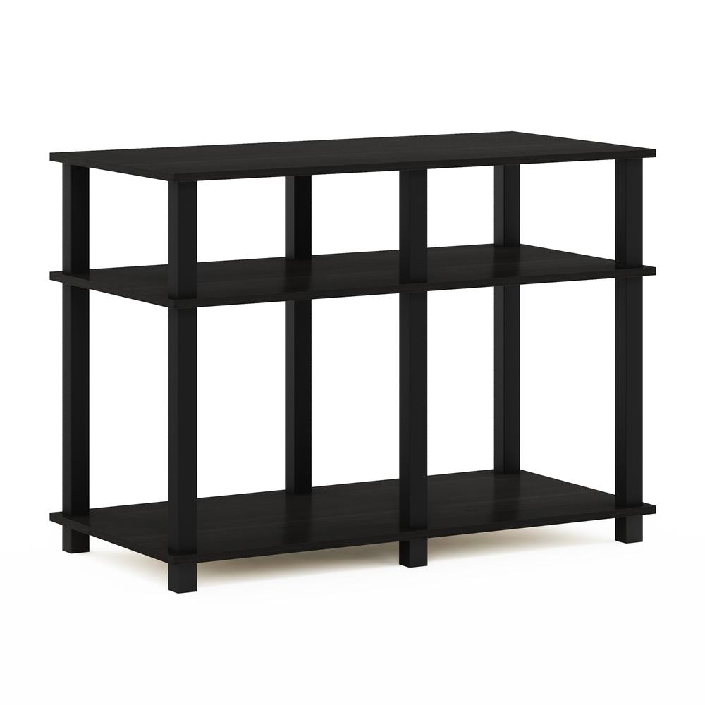Furinno Romain Turn-N-Tube TV Stand for TV up to 40 Inch, Espresso/Black. Picture 1