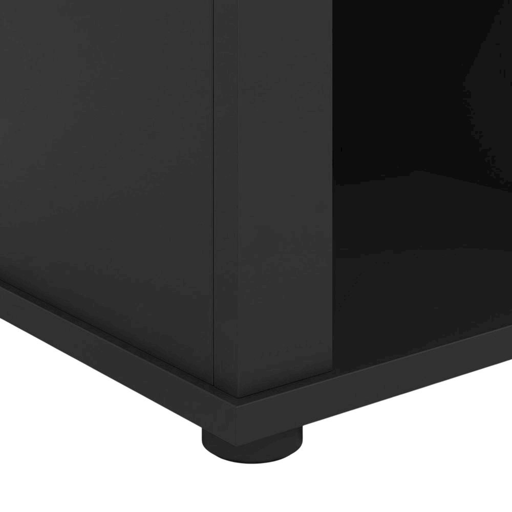 Brown Fireplace TV Stand with Open Storage for TVs up to 55 inches. Picture 6