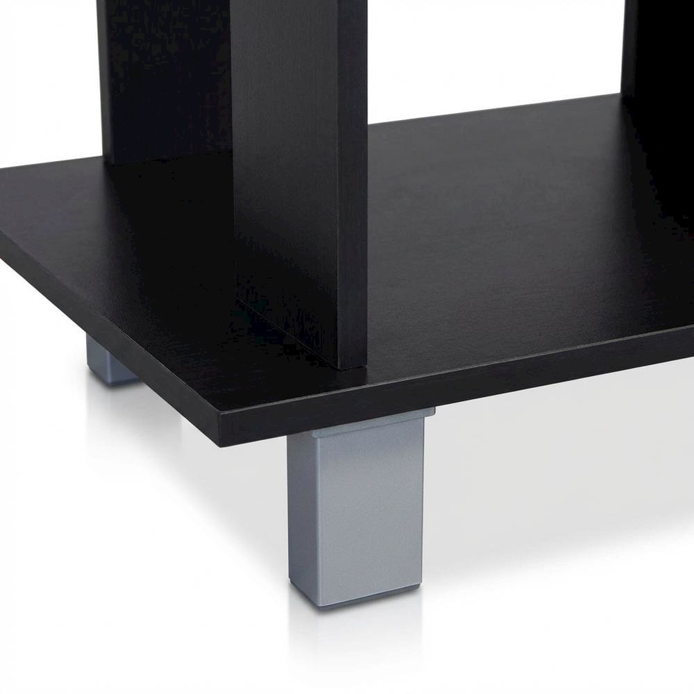 Simplistic TV Stand with Black Espresso Finish and Bin Drawers for Storage. Picture 6