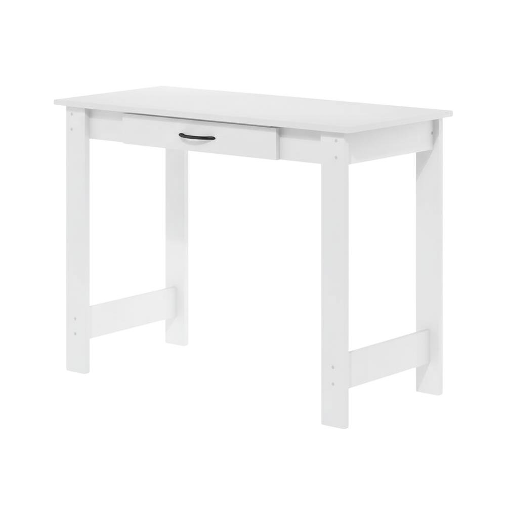 White Writing Desk With Drawer For Home Office And Residential Use. Picture 1