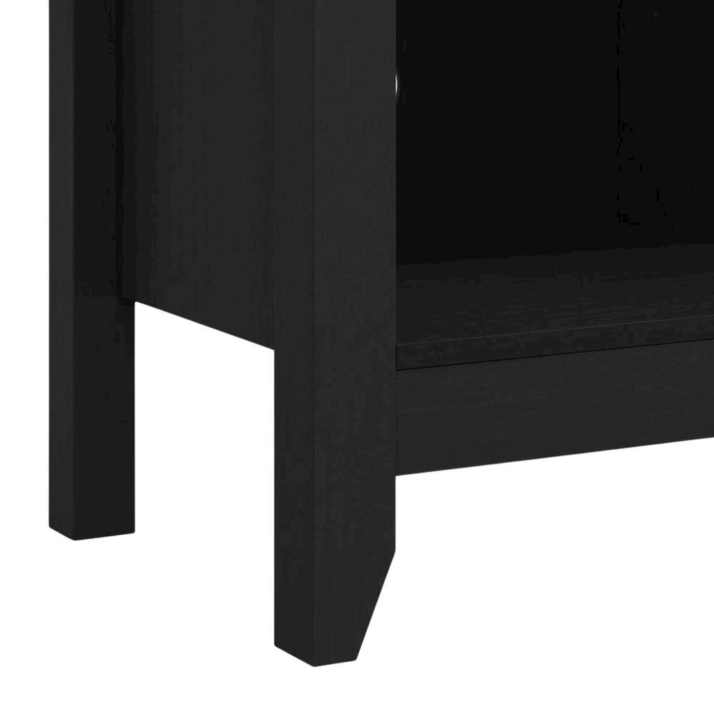 Wood TV Entertainment Center for 65 Inch TV with Américo Finish and Storage. Picture 6