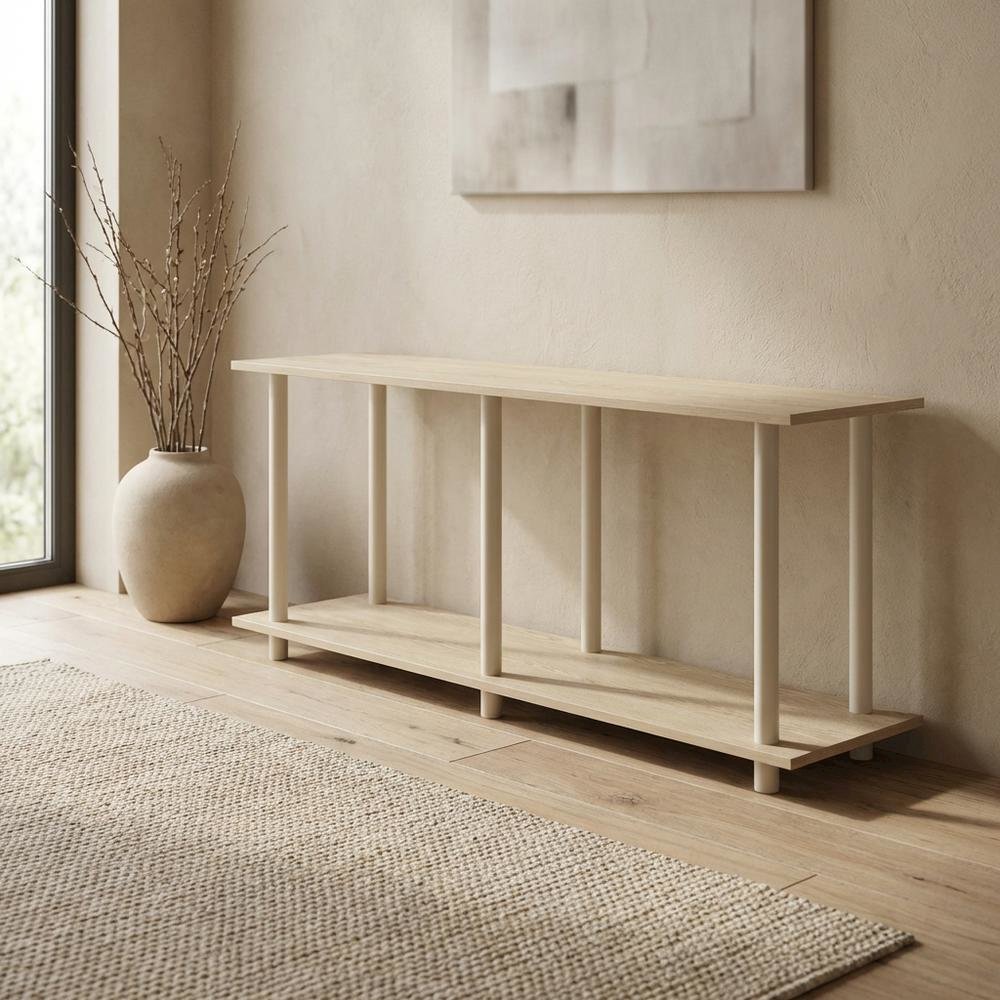 Bauhaus Oak, Side Table, Quality Build, Durable Wood Frame. Picture 2