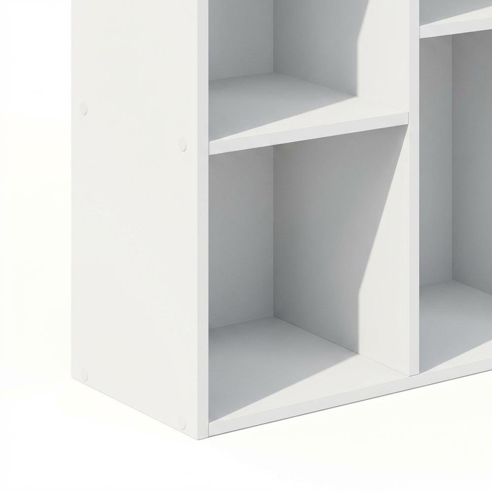 White 11-Cube Open Shelf Storage Organizer, 29 Inch Wide, Closet. Picture 5