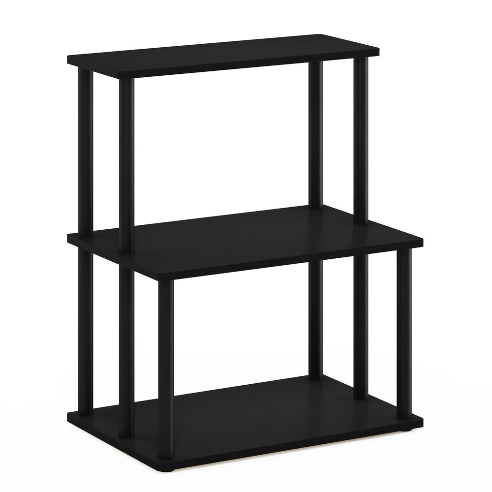 Furinno Turn-N-Tube 3-Tier Toolless Kitchen Storage Shelf, Americano/Black. Picture 1