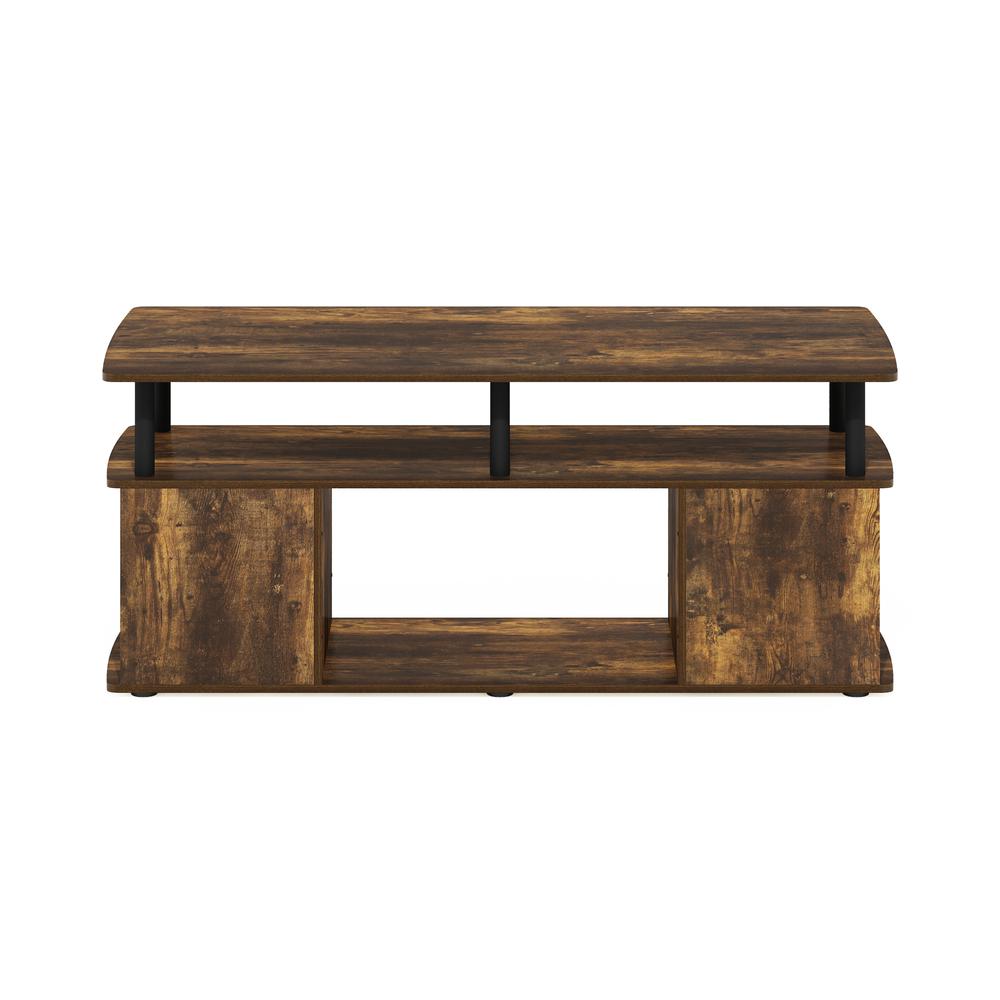 Furinno JAYA Utility Design Coffee Table, Amber Pine/Black. Picture 3