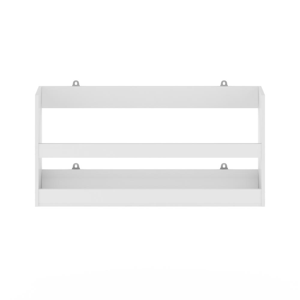 Furinno Hermite Multipurpose Wall Mounting Storage Shelf, White. Picture 3