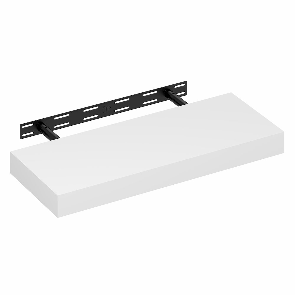 TANNA 9x24 Floating Wall Shelf, Invisible Brackets, White. Picture 4
