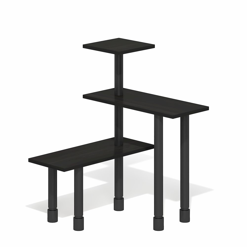 TURN-N-TUBE 3-Tier Desktop Organizer, Adjustable Shelf, Espresso. Picture 7