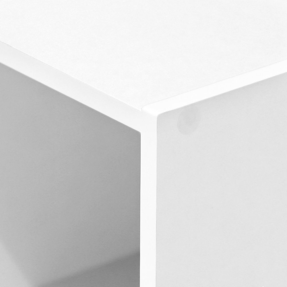 LUDER 3-Cube Kids Book Shelf, Toy Storage, 9.3x12x31.5, White. Picture 8